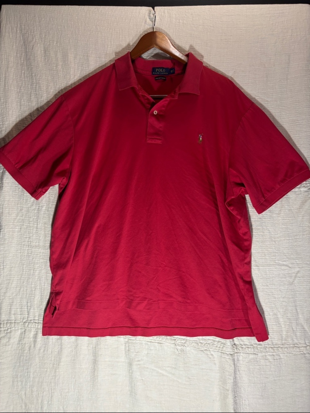 Polo by Ralph Lauren Red Short-Sleeve Classic Polo color pony, big and tall size